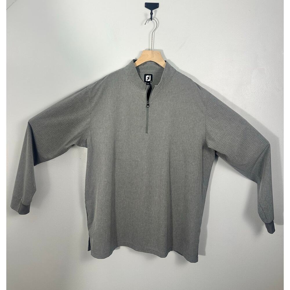 FootJoy FJ Men's Quarter Zip Golf Pullover Gray TPC Piper Glen Logo Size XL